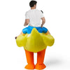 Spooktacular Creations Adult Inflatable Riding a Duck Air Blow-up Costume