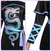 Black and Red Ultimate Ninja Dragon Costume Set for kids