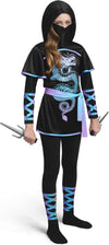Black and Red Ultimate Ninja Dragon Costume Set for kids