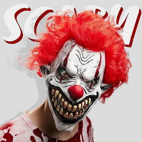 Spooktacular Creations Halloween Scary Zombie Face Mask Clown Accessories