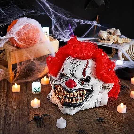 Spooktacular Creations Halloween Scary Zombie Face Mask Clown Accessories