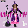 Spooktacular Creations Witch Costume for Girls Pink Print Witch Costume