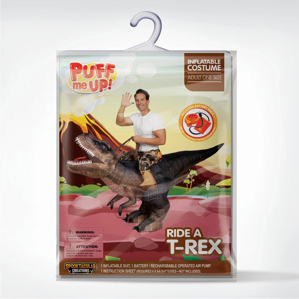 T-Rex Inflatable Costume Adults, Air Blow Up Costumes