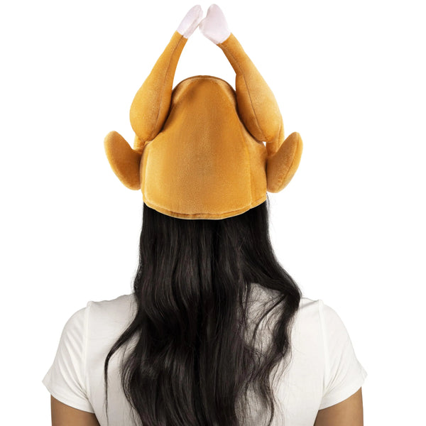 Thanksgiving Roasted Turkey Hat, Plush Turkey Cap