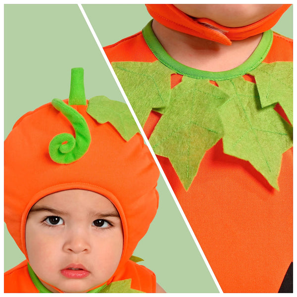 Toddler Pumpkin Costume, Cute Pumpkin Outfit With Hood