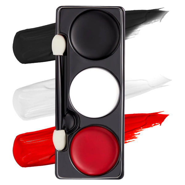 Tri-Color Halloween 7 Oz Vampire Makeup Palette for Adult and Kids