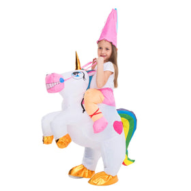 Unicorn Ride-On Inflatable Costume - Child