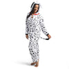 Unisex Adult Dalmatian Pajama Plush Costume with Hat Tail