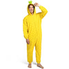 Unisex Adult Pineapple Pajama Plush Jumpsuit Yellow Hooded Dress Up