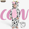 Unisex Toddler Cow Outfit Animal Costume One-piece Pajama