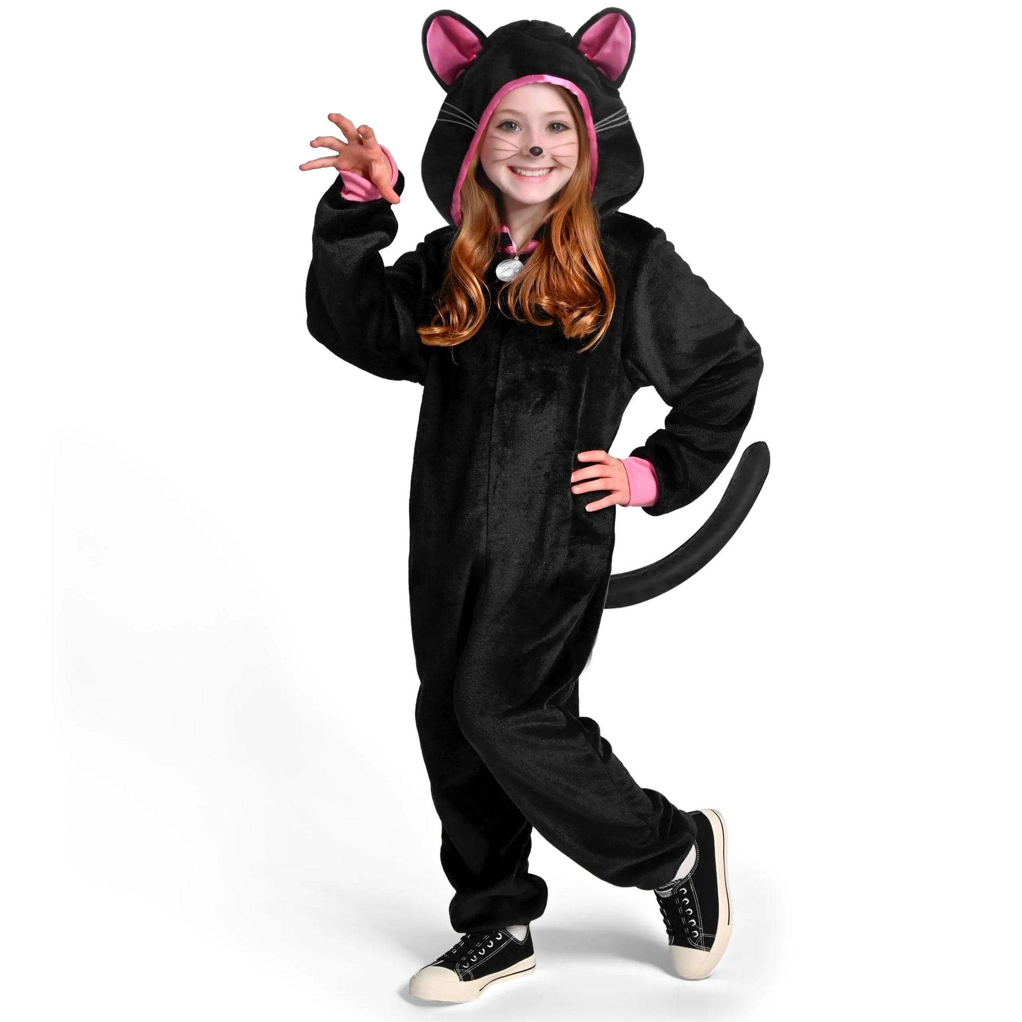 Black 2024 cat jumpsuit