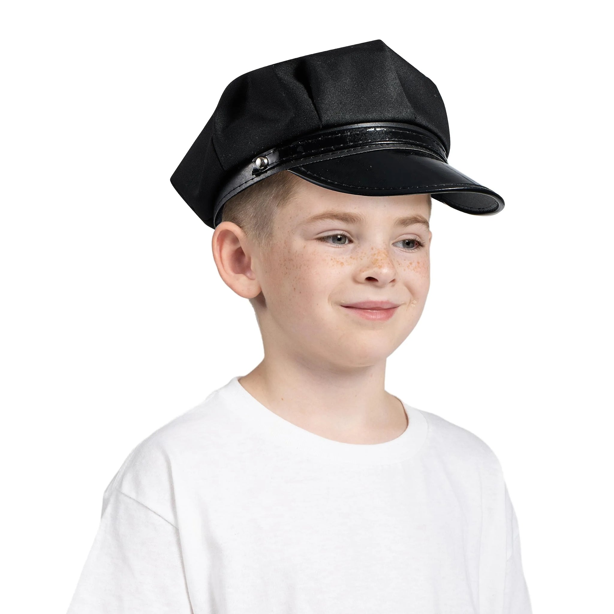 Spooktacular Creations Universal Black Chauffeur Hat for Adults