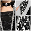 Witch Costume for Girls, Black Dark Witch Print Dress for Girls
