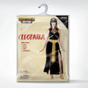 Women Black Cleopatra Dress Costume Set with Necklace, Belt, Headband