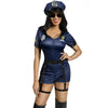 Women Blue Police Costume Set for Adult