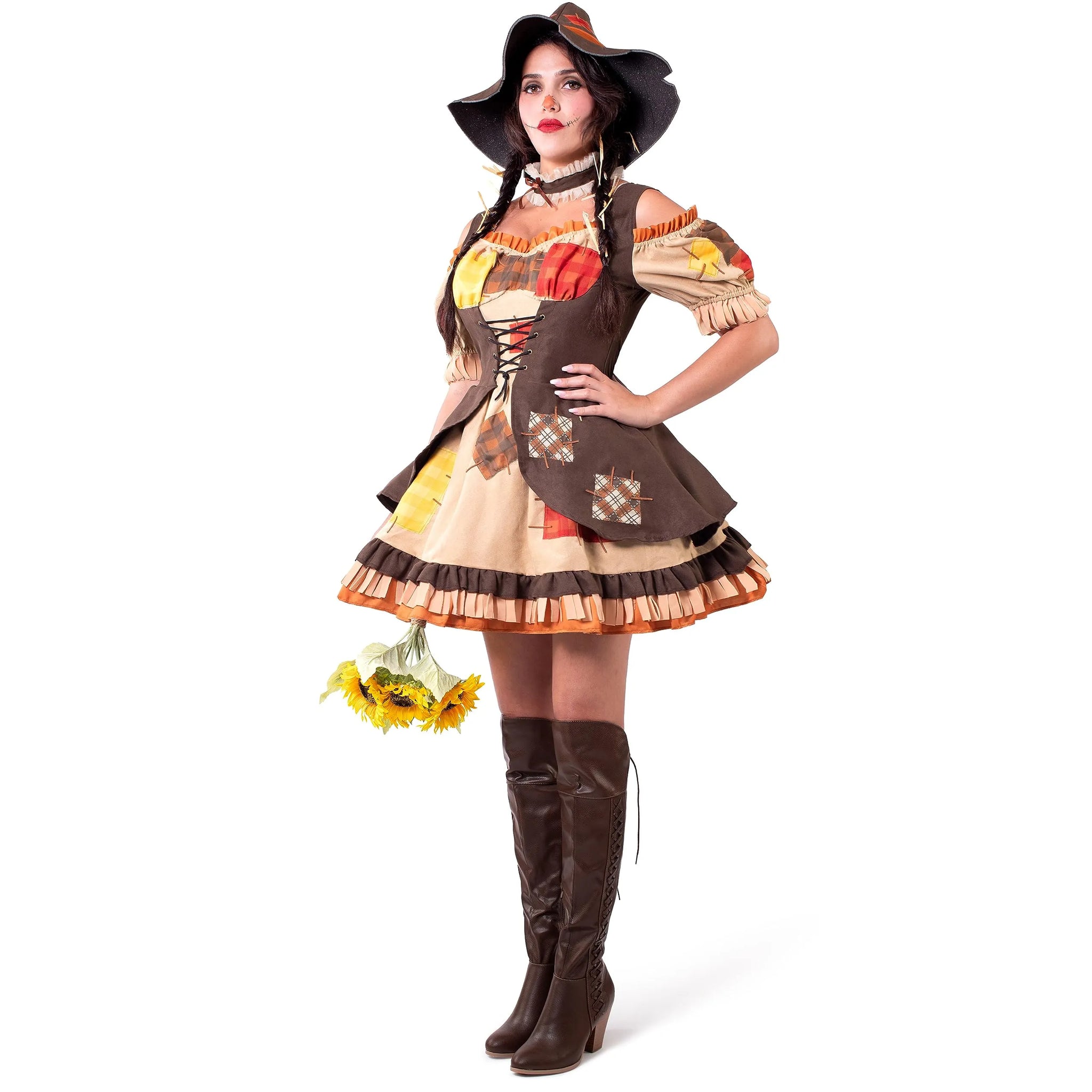 scarecrow fancy dress ladies Sexy Brainy Scarecrow Costume Dress for Women