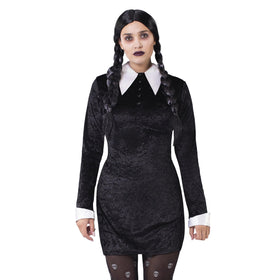 Women Gothic Black Dress Costume for Adult