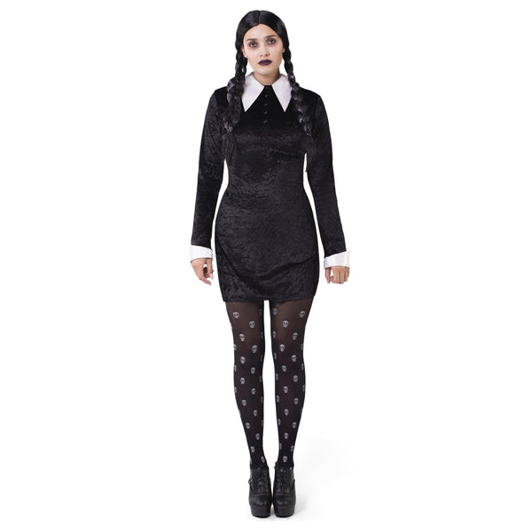 Women Gothic Black Dress Costume for Adult