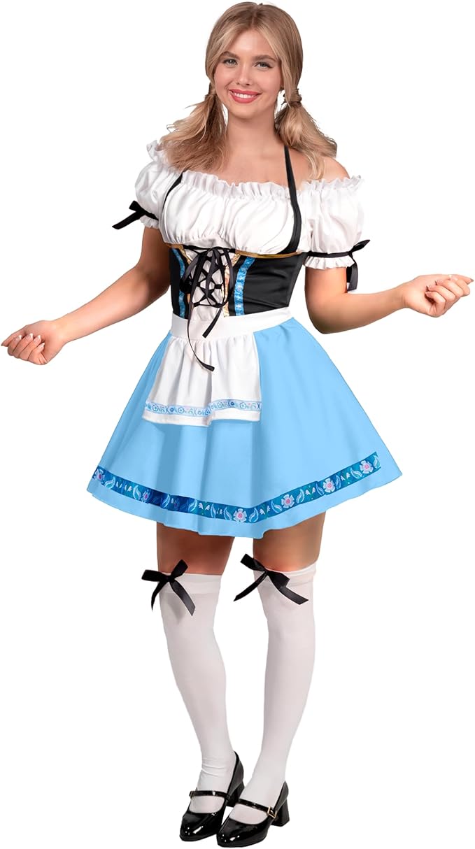 Women Oktoberfest Dress Halloween Costume, L Women Oktoberfest Dress Halloween Costume, L