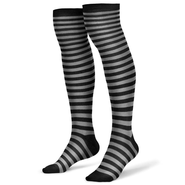 Women Over the Knee Striped Thigh High Costume Accessories Stockings
