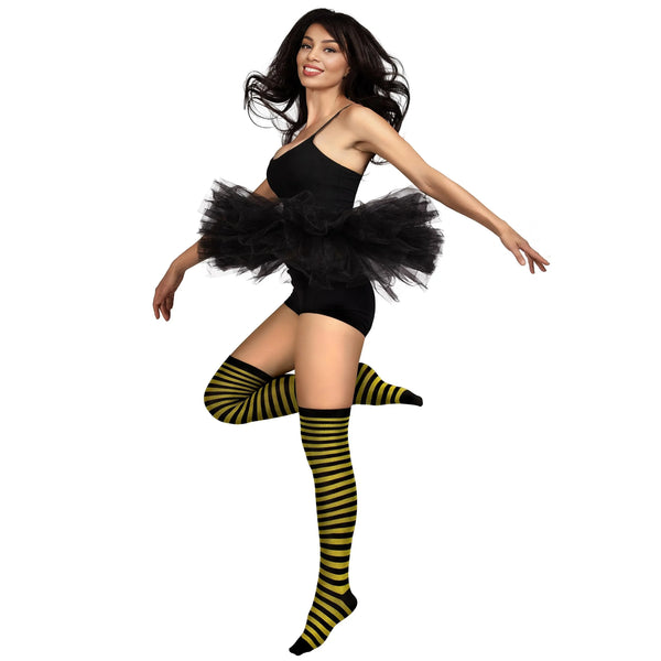 Women Over the Knee Striped Thigh High Costume Accessories