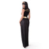 Women Queen Cleopatra Dress Costume Set with Black Collar, Underneath Catsuit