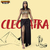 Women Queen Cleopatra Dress Costume Set with Black Collar, Underneath Catsuit