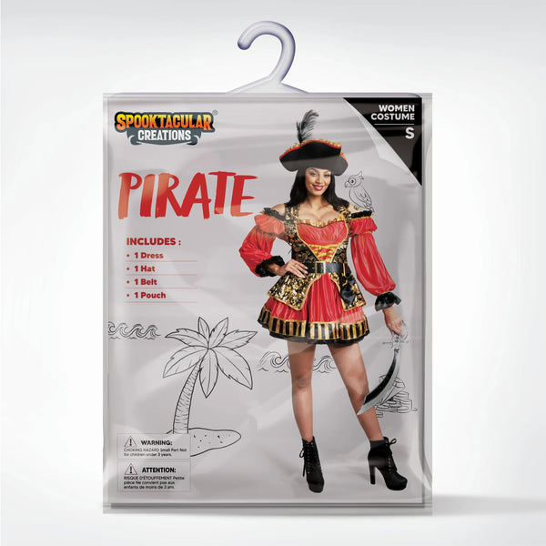 red pirate dress Red Pirate Doublet Red / M