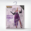 Women Sultry Sea Witch Dress Black and Purple Costume Set