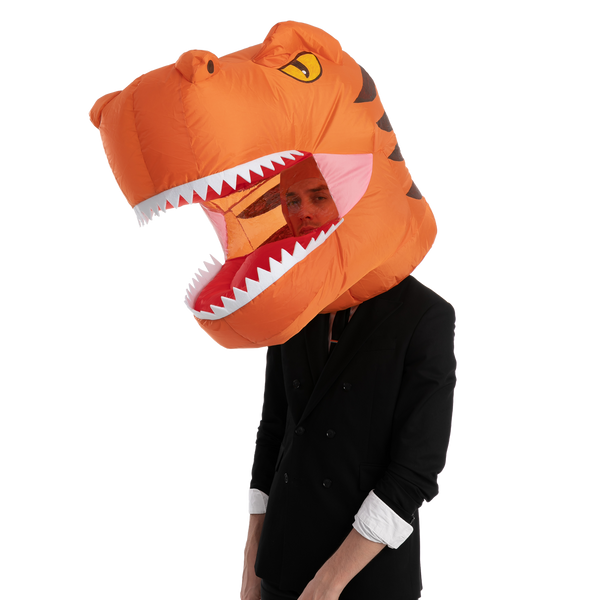 Dinosaur Bobble Head Inflatable Costume - Adult