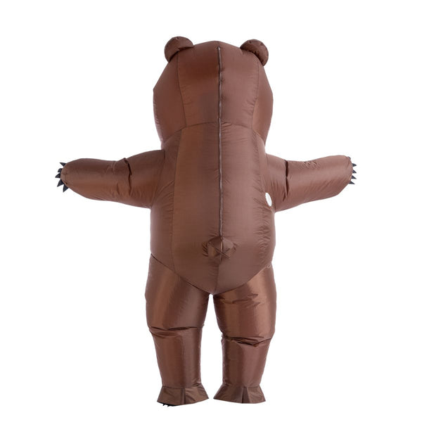 Inflatable Grizzly Bear Costume - Adult