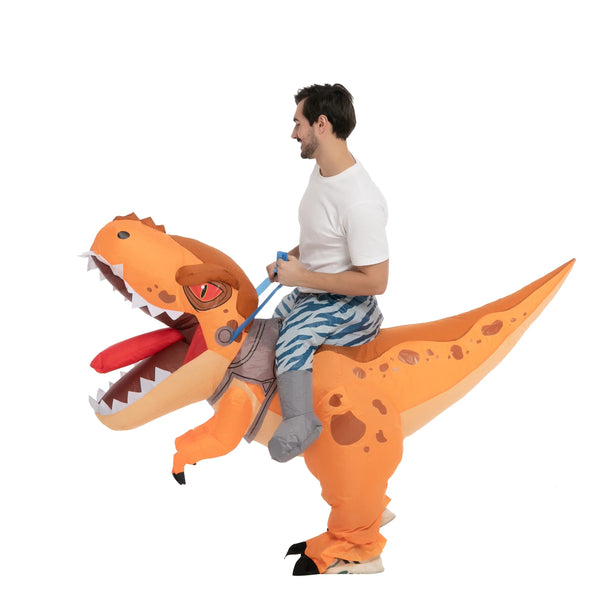 Yellow Tyrannosaurus Ride-On-Inflatable Costume