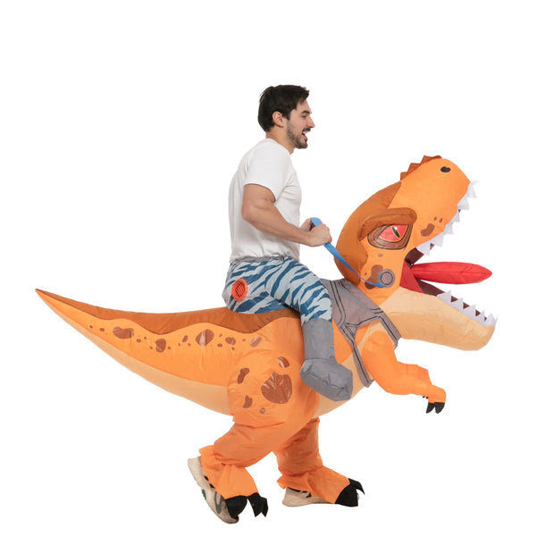 Yellow Tyrannosaurus Ride-On-Inflatable Costume