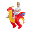 Inflatable Ride-On Fire Dragon Costume - Adult