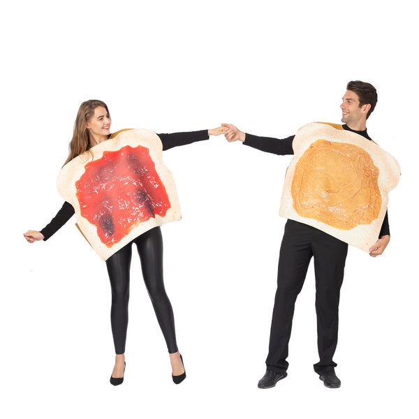 Butter and Jelly PBJ Costume Couple Set - Adult