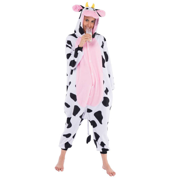 Cow Animal Onesie Pajama Costume - Adult - Spooktacular Creations