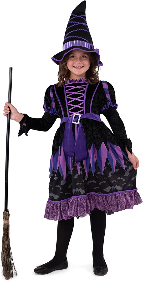 Purple witch costume tattered skirt for Girls - Child