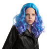 Girl Long Blue Curly Wig for Cosplay- Child