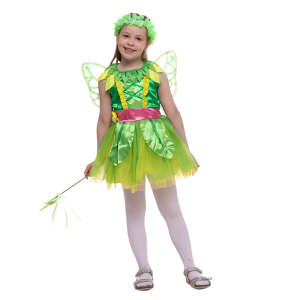Green Fairy Costume For Role Play Cosplay- Girls
