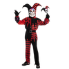Evil Jester Costume (Red) Cosplay- Child