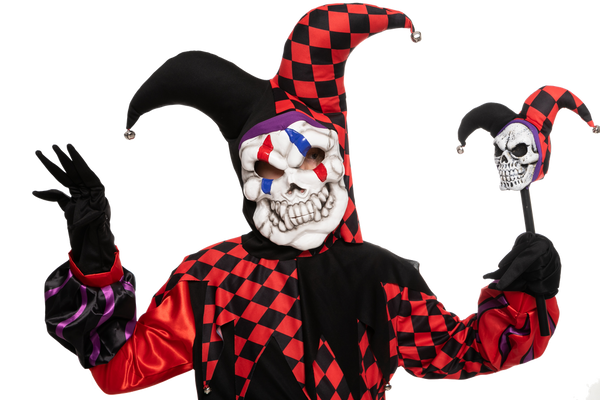 Evil Jester Costume (Red) Cosplay- Child