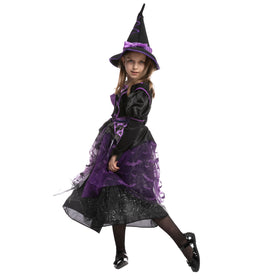 LED Light up Witch Costume  For Role Play Cosplay- Child