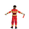 Red Firefighter Costume For Role Play Cosplay- Child