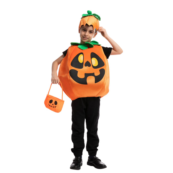 Pumpkin Costume with Basket - Child