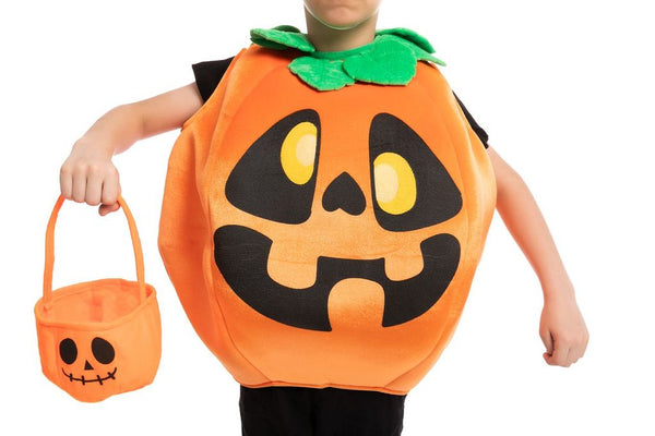 Pumpkin Costume with Basket - Child