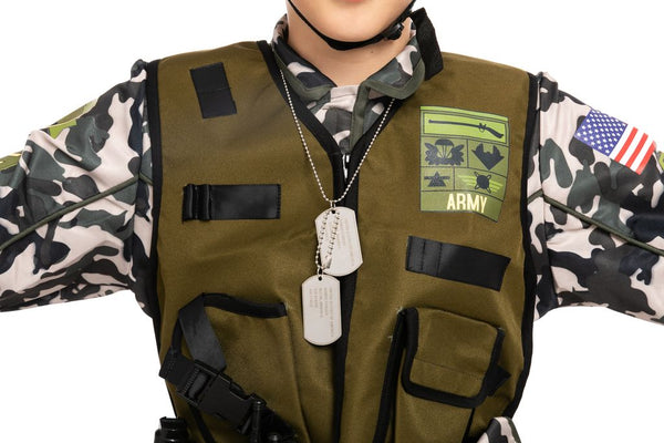 Camo Trooper Costume for Role Play Cosplay- Child