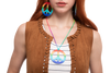 Hippie Costume with Cosplay Accessories Set, 4 Pcs - Adult