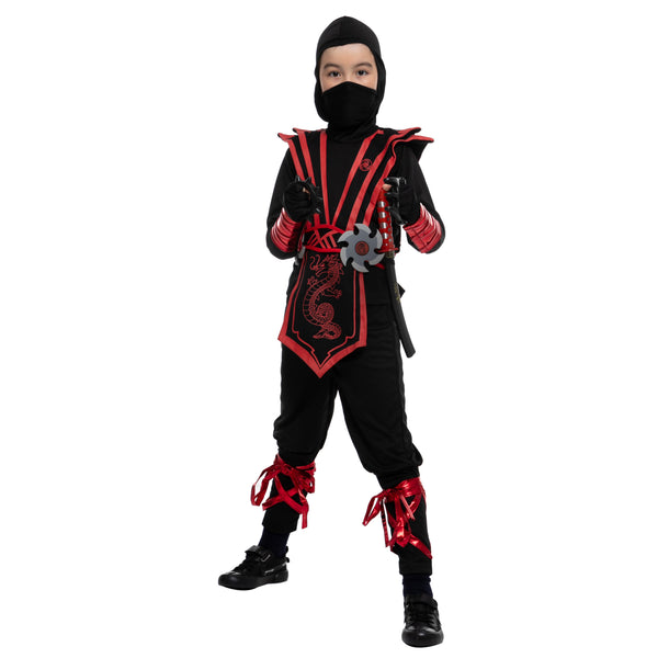 Red Ninja Costume Cosplay - Child