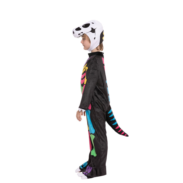 Colorful Skeleton T-Rex Costume for Role Play Cosplay- Child