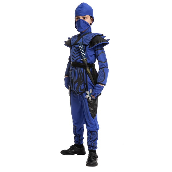 Blue Ninja Warrior Costume Cosplay- Child